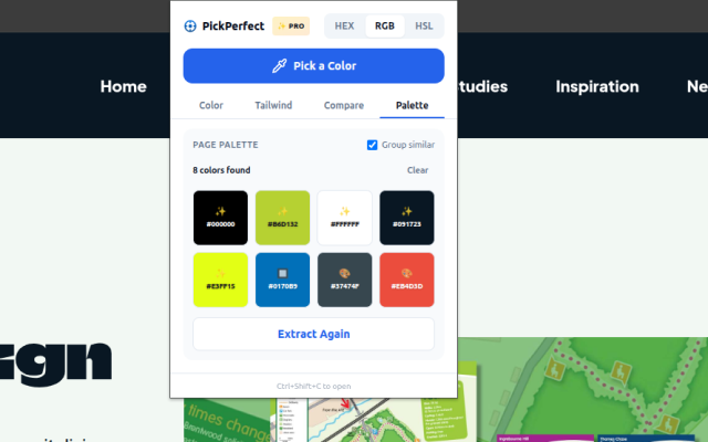 PickPerfect — Page palette extraction